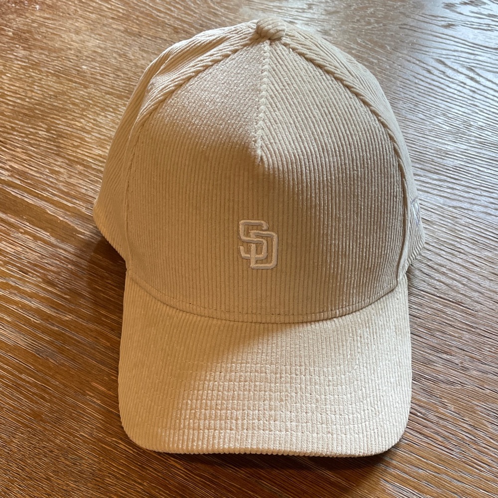 New Era Padres Mini Logo Corduroy Hat